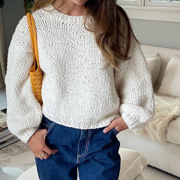 CLOSET CLOSING TODAY • LAST CHANCE✨RARE unsubscribed hand knit crew sweater - Picture 8 of 8